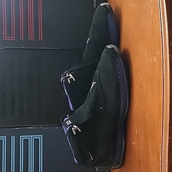 Air Jordan 18 Retro Black Sport Royal 2018 Mens Sneakers AA2494-007 Size 14 - Picture 4 of 16